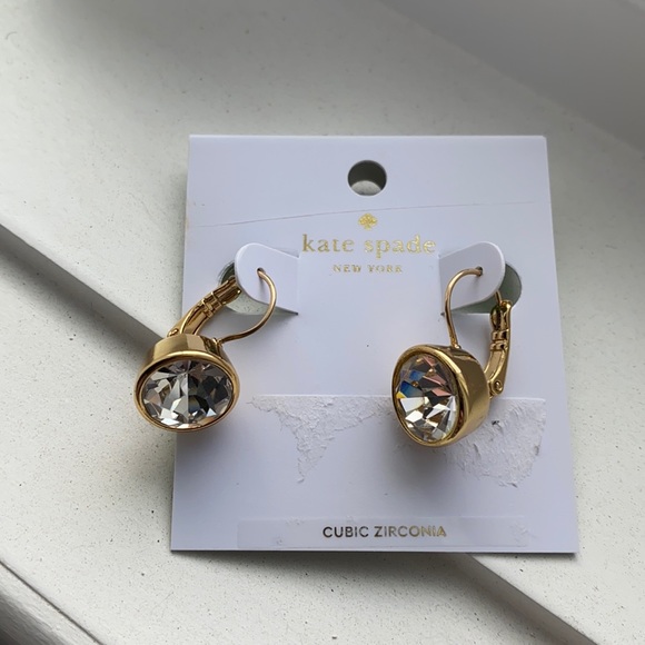 Kate Spade ♠️ New York Round CZ drop earrings